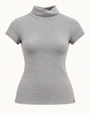 LYRA // Ambika soft col top plum