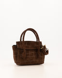 FLORENCE // suede croco bag bruin