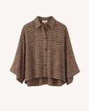 CARMEN // check blouse bruin