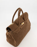 BIRDIE // teatro suede bag taupe