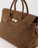 BIRDIE // teatro suede bag taupe