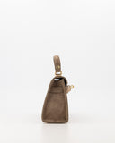GRACE // teatro suede bag taupe