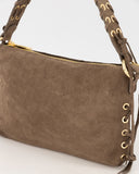 VERONY // teatro suede bag taupe