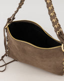 VERONY // teatro suede bag taupe