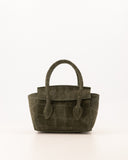 FLORENCE // suede croco bag army