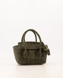 FLORENCE // suede croco bag army