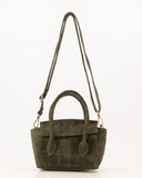 FLORENCE // suede croco bag army