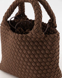 ALYSSA // teatro neoprene bag donkerbruin