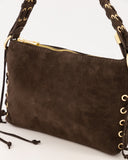 VERONY // teatro suede bag bruin