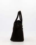 BIRDIE // teatro suede bag bruin