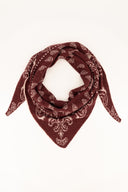 HOLLIS // driehoek sjaal paisley burgundy