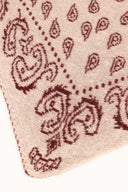 HOLLIS // driehoek sjaal paisley burgundy