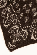 HOLLIS // driehoek sjaal paisley bruin