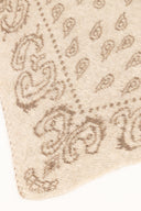 HOLLIS // driehoek sjaal paisley beige