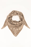 HOLLIS // driehoek sjaal paisley beige