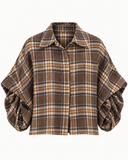 LOISA // check blouse bruin