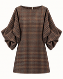LELA // check dress bruin