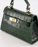GRACE // teatro croco bag army groen