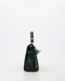GRACE // teatro croco bag army groen