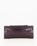 PALERMO // teatro croco bag bordeaux