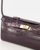 PALERMO // teatro croco bag bordeaux