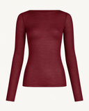 RUBY // soft cashmere longsleeve burgundy