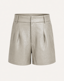 AMBERLY // Ambika high waist pu leather shorts