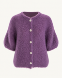 LUMI // vestje van kid mohair paars