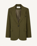 CLARA // ambika rechte oversized blazer groen
