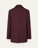 CLARA // ambika rechte oversized blazer plum