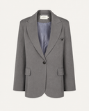 CLARA // ambika rechte oversized blazer grijs