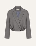 ALICE // ambika cropped bomber blazer grijs
