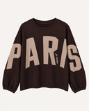 PARIS // sweater donkerbruin