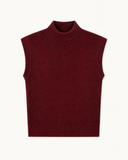 ELIN // basic knit top bordeaux
