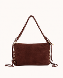VERONY // teatro suede bag bordeaux