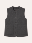 VIVIENNE // wool gilet grijs
