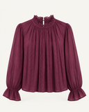 SALOUNA // An'ge blouse eggplant