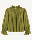 SALOUNA // An'ge blouse matcha