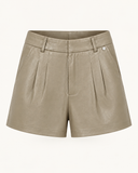 AMBERLY // Ambika high waist pu leather shorts