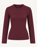 ADA // Ambika rib longsleeve top plum