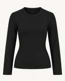 ADA // Ambika rib longsleeve top zwart