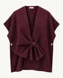 LIVA // knit vest gilet burgundy