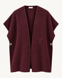 LIVA // knit vest gilet burgundy