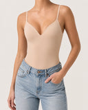 AMELIE // v-neck shaping body nude