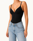 AMELIE // v-neck shaping body zwart