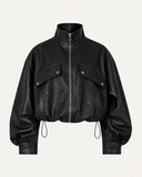 JAELI // Ambika PU-leather jacket zwart