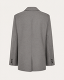 CLARA // ambika rechte oversized blazer grijs