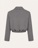ALICE // ambika cropped bomber blazer grijs