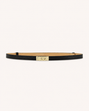 GARCIA // leather belt classic grain zwart