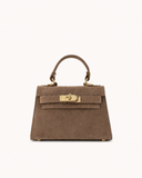 GRACE // teatro suede bag taupe